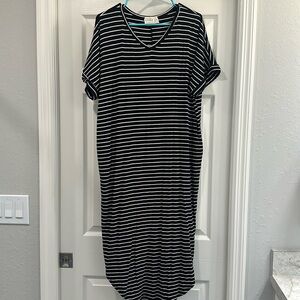 Dress Up ribbed midi dress